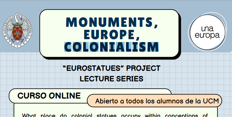 Curso online: "Monuments, Europe, Colonialism" (noviembre-diciembre 2022)